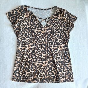 Leopard Top Size 2X